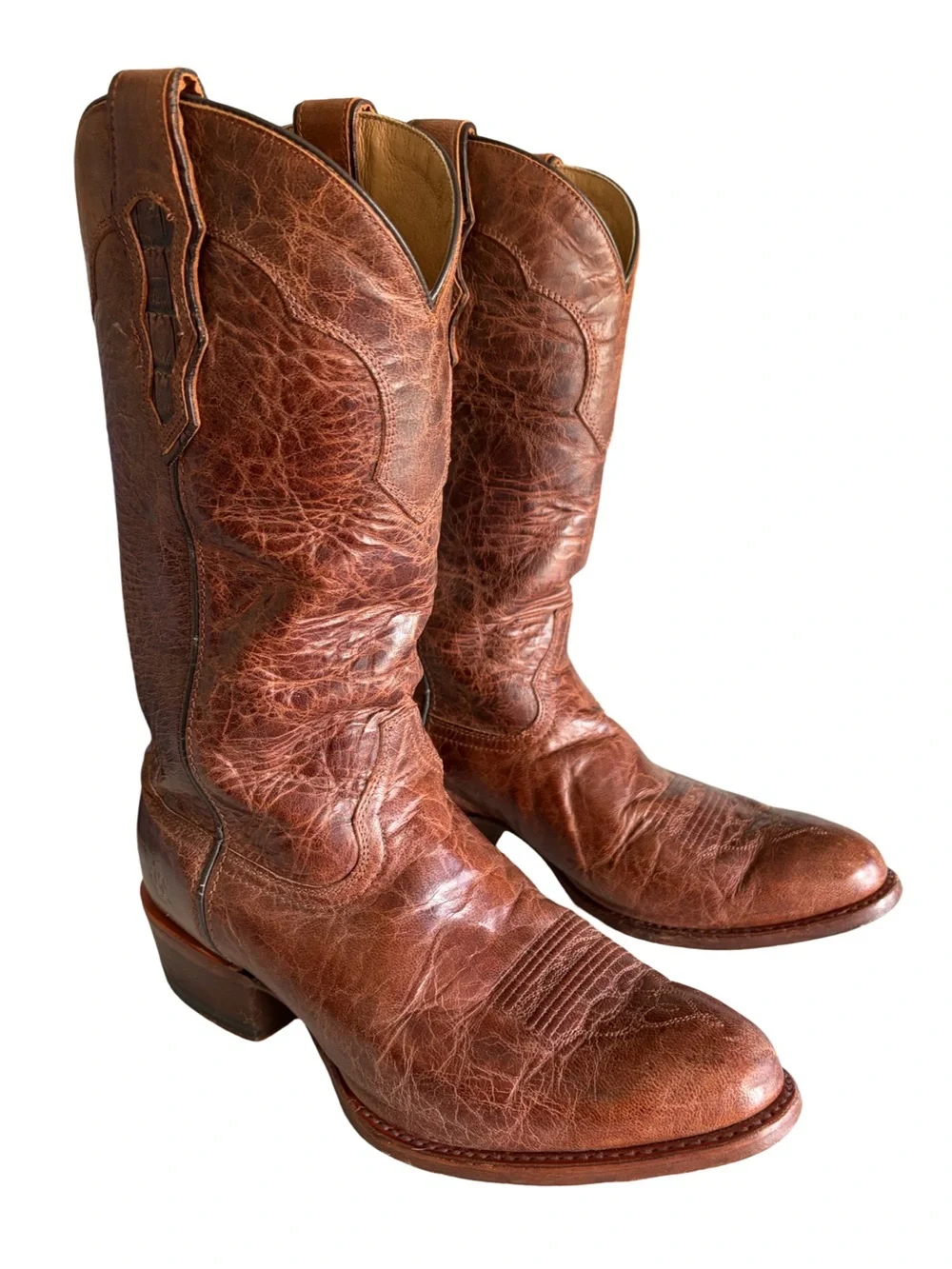 Double H Cattle Baron DH5441 Western Cowboy Boots Brown Leather Men’s Size 9 EE